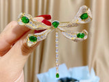 Dragonfly Brooch Gold Plated zircon Dragonfly Pin