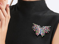 Beautiful Rhinestone Butterfly Brooch Butterfly Pin Butterfly Jewelry