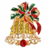 Christmas Jingle Bell Brooch Christmas Brooch Christmas Pin Holiday Brooch Holiday Pin