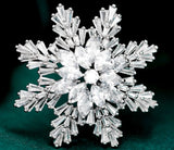 Snowflake Brooch Snowflake Pin Christmas Brooch Christmas Pin Zircon Snowflake Brooch Holiday Brooch Holiday Pin Snowflake Jewelry Pendant