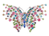 Beautiful Rhinestone Butterfly Brooch Butterfly Pin Butterfly Jewelry