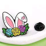 Bunny Enamel Pin Easter Pin Brooch