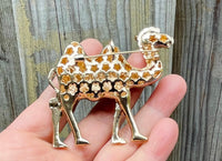 Camel Brooch Camel Pin Rhinestone Camel Jewelry Animal Brooch Pin