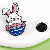 Bunny Enamel Pin Easter Pin Brooch