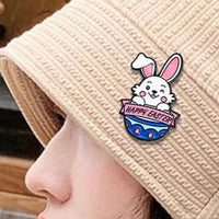 Bunny Enamel Pin Easter Pin Brooch