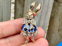 Bunny brooch bunny pin easter brooch easter pin rabbit brooch rabbit brooch gift for her