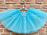 Snowflakes tutu 4 Layer Snow Queen Birthday tutu