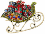 Large Christmas Brooch Christmas Brooch Pin