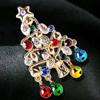 Christmas tree brooch Jingle Bells Christmas Brooch Christmas Tree Pin