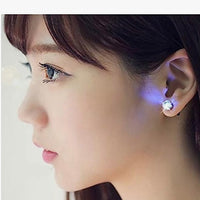 LED Light Up Earrings, LED Studs Earrings Party Blinking Earrings Flashing Color Changing