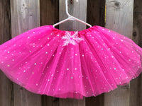 Snowflakes tutu 4 Layer Snow Queen Birthday tutu