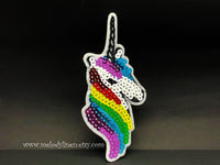 Sequin unicorn patch rainbow unicorn patch unicorn iron on patch unicorn Applique Pastel Patch Pastel unicorn patch Embroidered patch