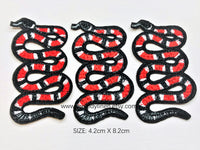 Snake iron on patch snake Embroidery patch  snake applique snake patch