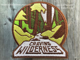 Craving wilderness patch Craving wilderness iron on patch Craving wilderness applique carving wilderness embroidered patch