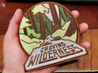 Craving wilderness patch Craving wilderness iron on patch Craving wilderness applique carving wilderness embroidered patch