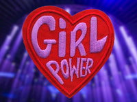 Girl power iron on patch Girl power patch