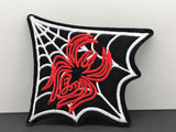 Spider iron on patch Spider web iron on patch spider patch spider web patch