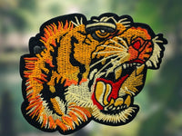 Tiger iron on patch tiger patch tiger applique