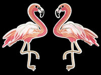 Flamingo iron on patch Flamingo patch Flamingo applique