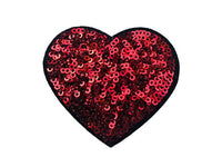 Sequin heart patch Sequin crown patch