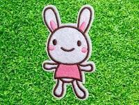 Bunny iron on patch Easter iron on patch rabbit iron on patch