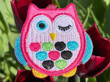 Owl patch Lucky Owl Iron on Patch Owl Badge Owl iron on Patch Easter Patch