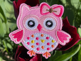 Owl patch Lucky Owl Iron on Patch Owl Badge Owl iron on Patch Easter Patch