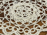 Brand new beautiful all handmade vintage lace doily, placemat, linen