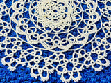 Brand new beautiful all handmade vintage lace doily, placemat, linen