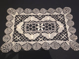 Brand new beautiful all handmade vintage lace doily, placemat, linen