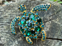 Turtle brooch Turtle pin sea turtle brooch gift for her mather's day gift