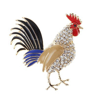 Rooster brooch Rooster pin