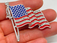 American Flag Brooch American Flag Pin Patriotic Brooch USA Patriotic pin USA Flag Pin