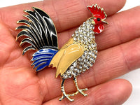Rooster brooch Rooster pin
