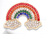 Rainbow brooch Rainbow pin