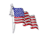 American Flag Brooch American Flag Pin Patriotic Brooch USA Patriotic pin USA Flag Pin