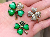 Four leaf clover brooch St. Patrick's Day brooch 4 leaf clover brooch lucky clover brooch Shamrock pin mother's day gift father's day gift