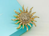 Sun brooch sun pin