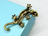 Lizard brooch Lizard pin gift for her Reptile Brooch Reptile pin lizard rhinestone brooch lizard pendant gift for her