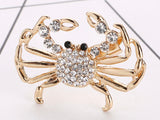 Crab brooch crab pin gift for him gift for her