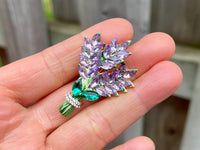 Lavender brooch Lavender pin gift for her mather's day gift