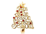 Jesus is The Reason for the Season Christmas Brooch Pin Christmas tree brooch Christmas brooch christmas pin